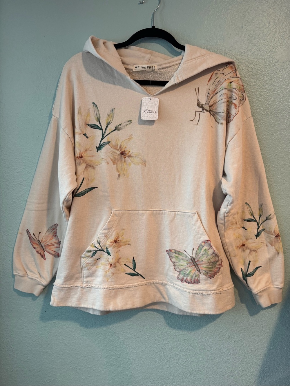 NWT Free People We The Free X Juliet Johnstone Hoodie Size-Medium - Picture 2 of 16